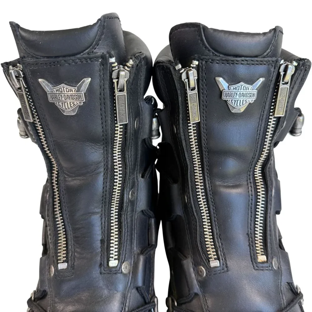 Harley-Davidson Brake Light Flash Men's Black Motorcycle Riding Boot Size 14M
